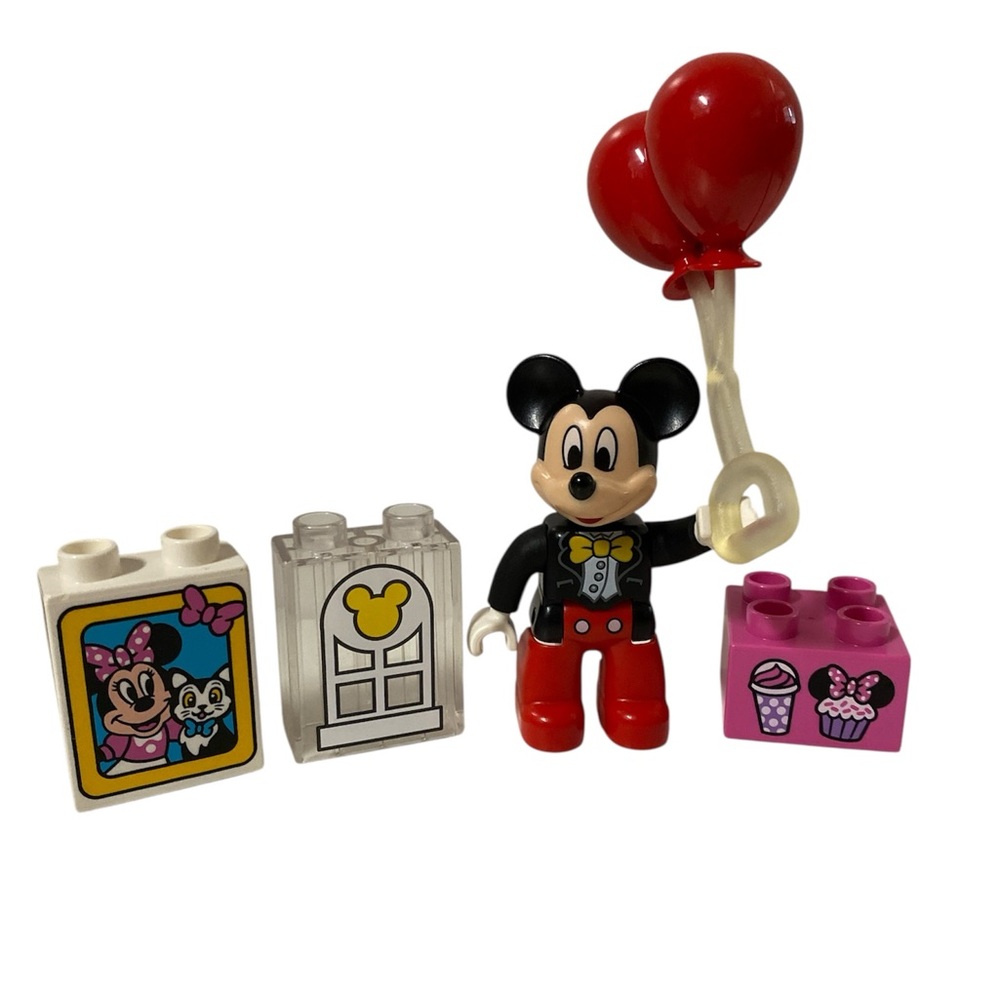 LEGO DUPLO Disney Mickey Mouse Mini Figure & Balloons Replacement Blocks 5 pcs